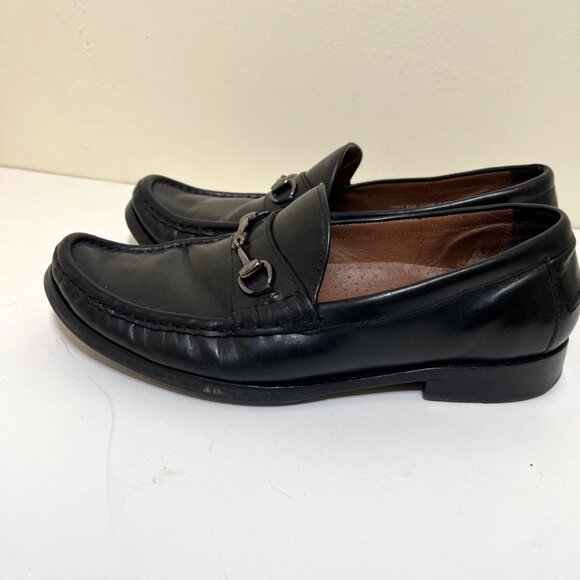 Cole Hann Black Leather Horse bit Loafers Pinch Gotham 8.5 Men\'s Made In India